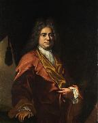 Giovanni Camillo Sagrestani Portrait eines Herren im Hausmantel oil on canvas